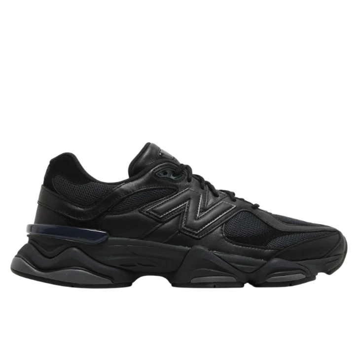 New Balance 9060 Triple Black Leather