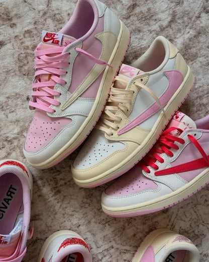 Jordan 1 Retro Low OG SP Travis Scott - Sail Tropical Pink