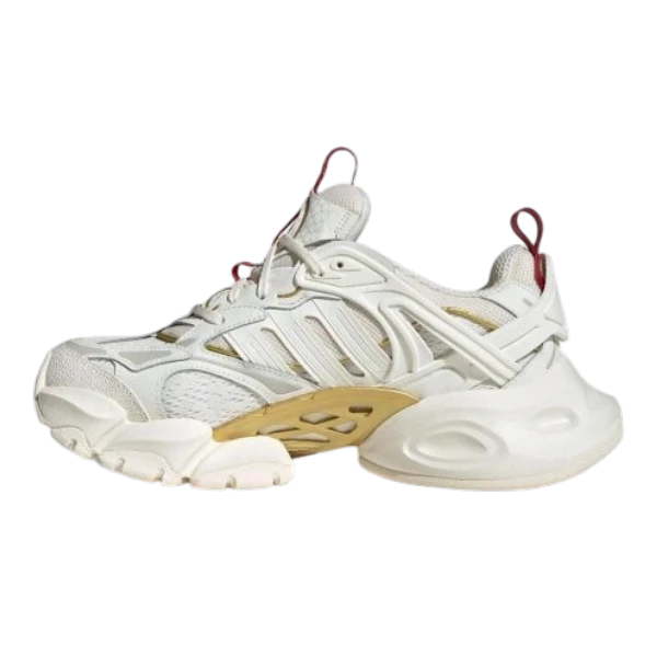 Adidas XLG Runner Deluxe Off White Gold Metallic Red