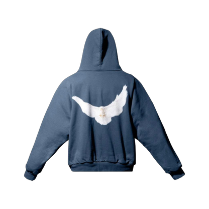 Yeezy Gap Dove Shrunken Hoodie "Dark Blue"