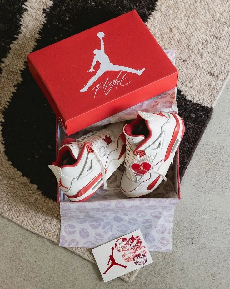 Jordan 4 Retro Valentine's Day Sierra Red (Women's)